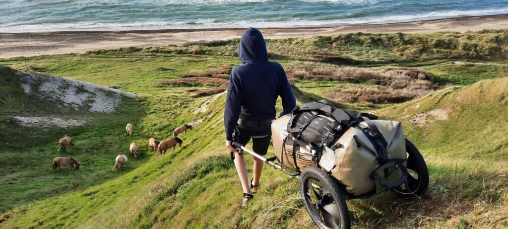 Trek-PACKER Amphibian Expedition / TP AmpEX an der Küste in Dänemark