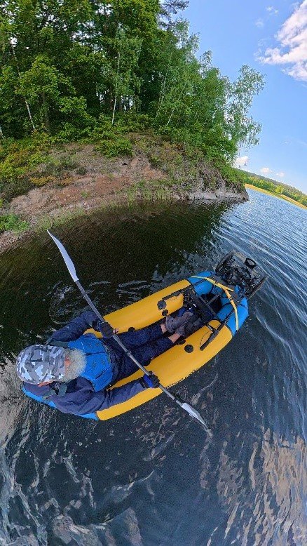 Kayak auf einem ee