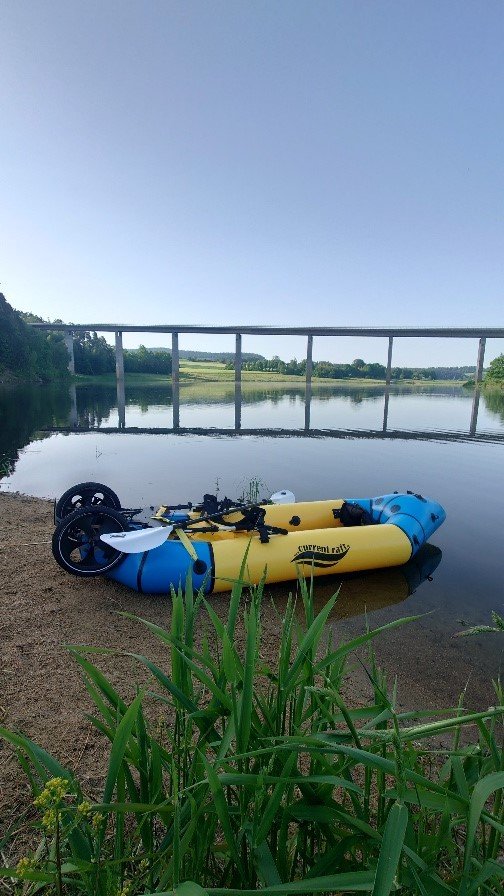 Kayak am Ufer
